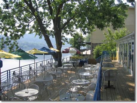 The patio at Martine's Riverhouse Restaurant and Bar